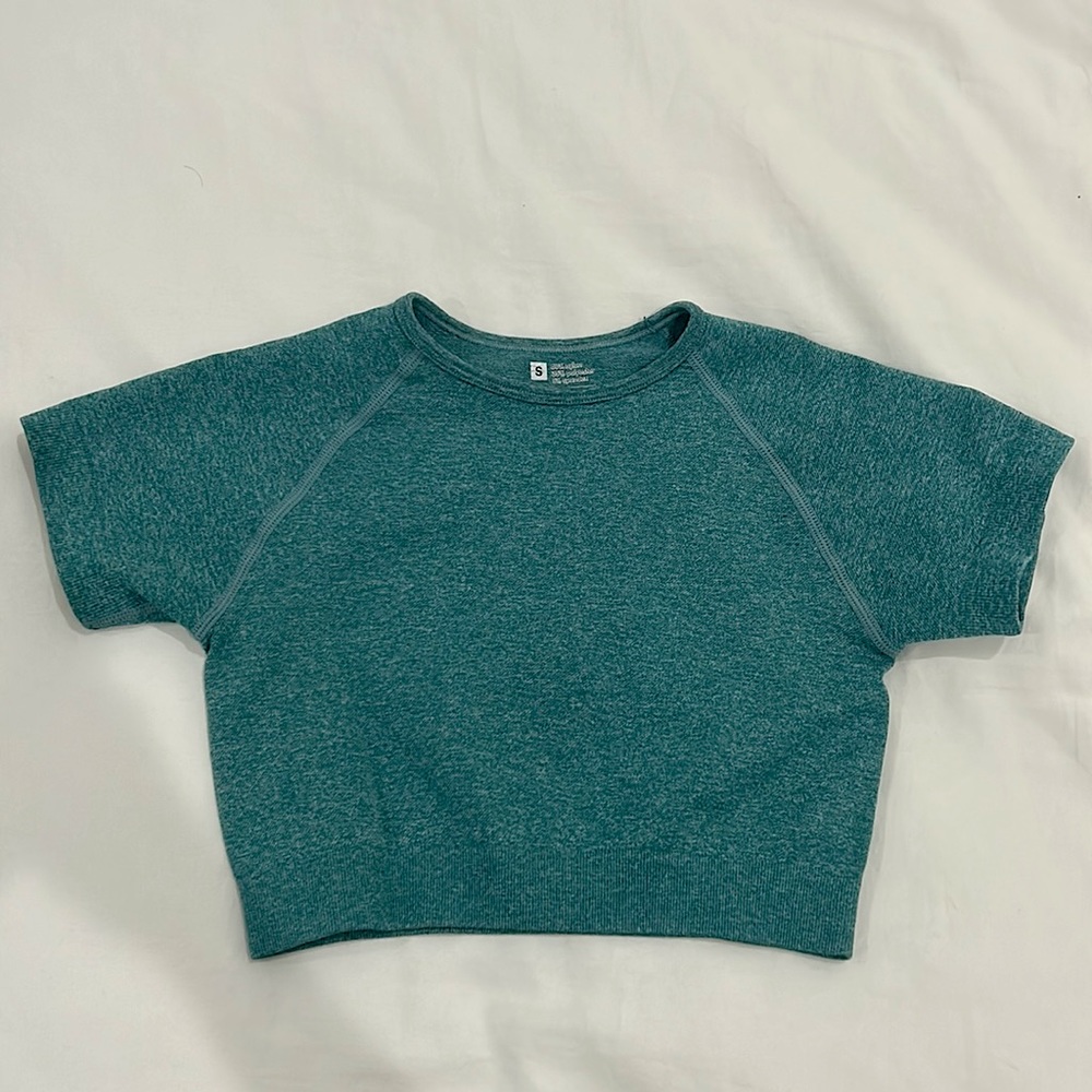 Amazon teal workout set (top and bottom)